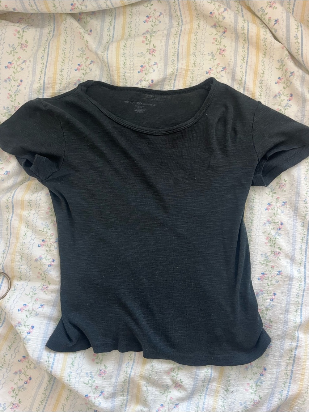brandy melville Black Women's Short-Sleeve baby Tee